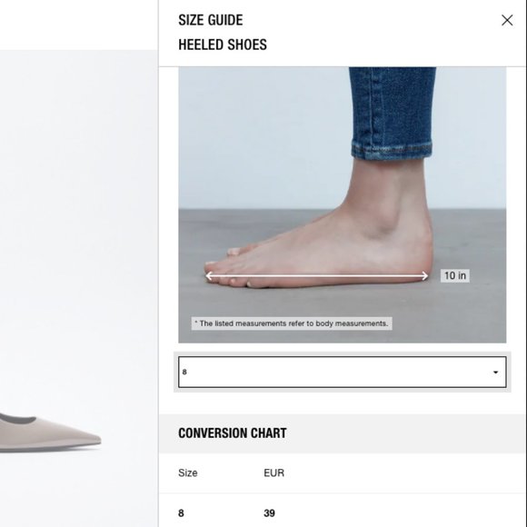 🇪🇸 ZARA brown leather pointy fringed pumps size 39 - Picture 9 of 10